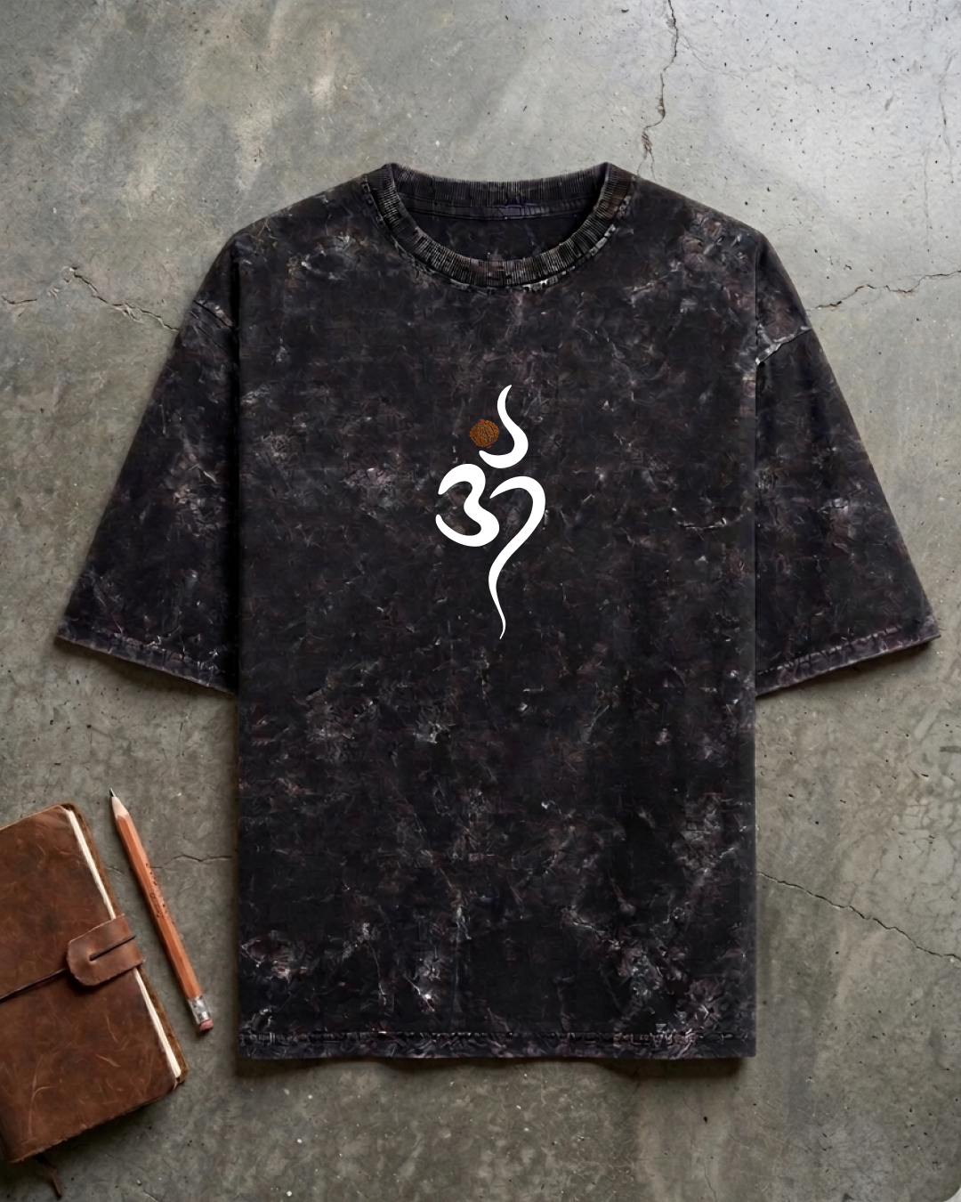 OM - Acid Washed Oversized Tee