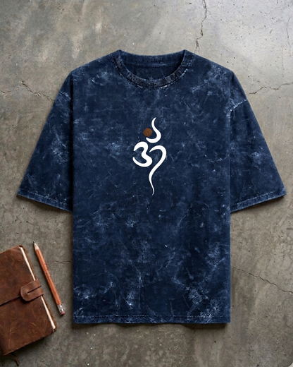 OM - Acid Washed Oversized Tee
